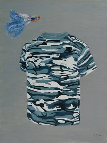 marine - ocean - sea - navy - shirt - fish - freedom No.2 thumb