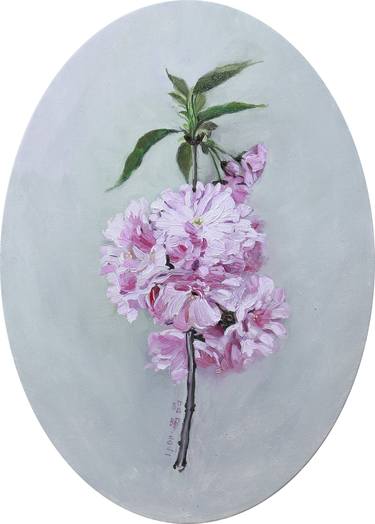 Original Art Deco Floral Paintings by Zhaohui Yang