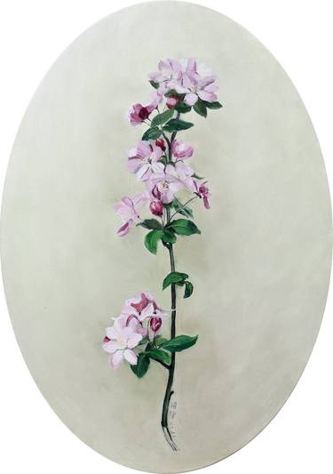 Original Art Deco Floral Paintings by Zhaohui Yang