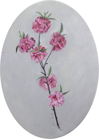 Original Art Deco Floral Paintings by Zhaohui Yang