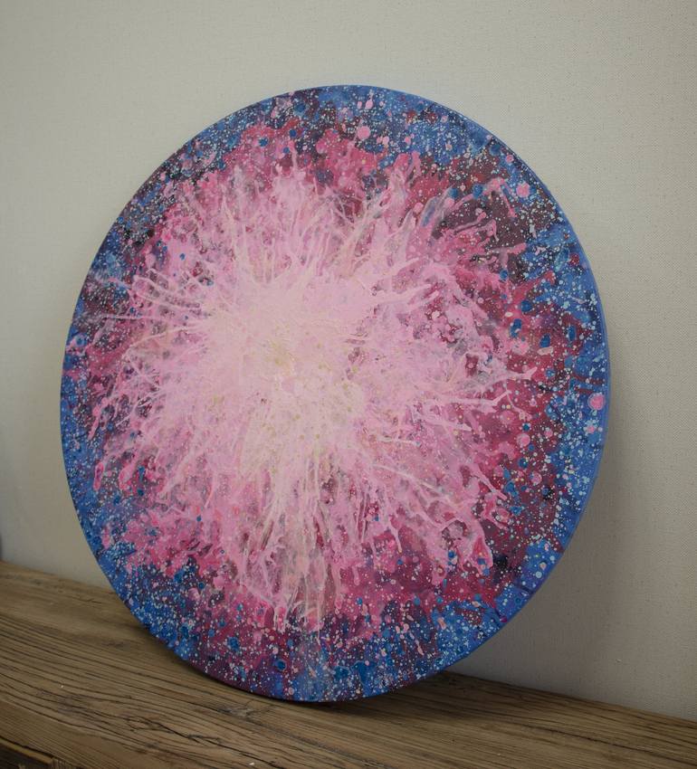 Original Abstract Outer Space Painting by Zhaohui Yang