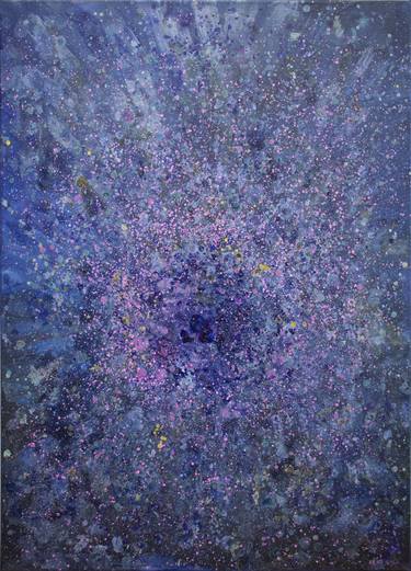 Original Abstract Outer Space Paintings by Zhaohui Yang
