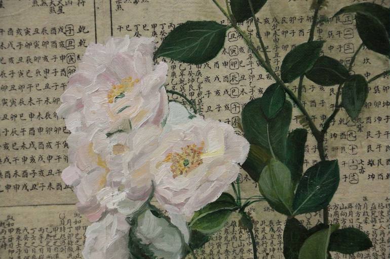 Original Modern Floral Painting by Zhaohui Yang