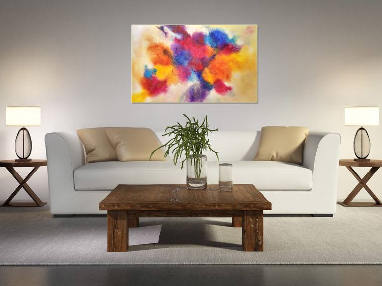 Original Fine Art Abstract Painting by Andrey Visokinsky