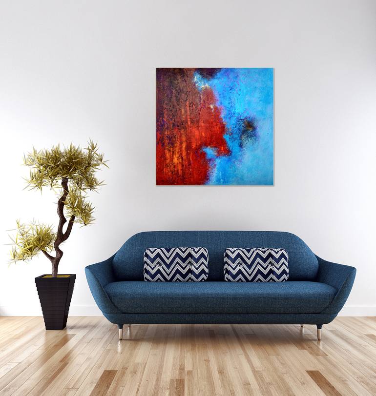 Original Fine Art Abstract Painting by Andrey Visokinsky