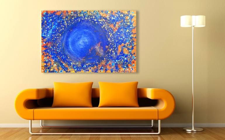 Original Fine Art Abstract Painting by Andrey Visokinsky