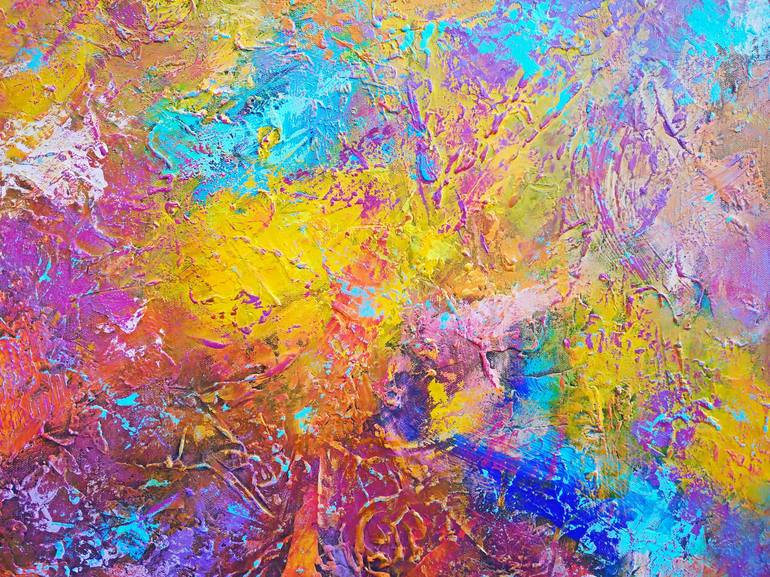 Original Fine Art Abstract Painting by Andrey Visokinsky