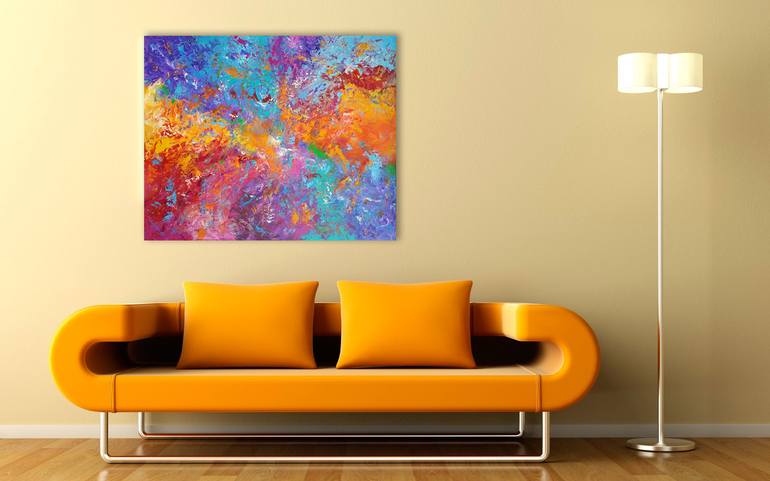 Original Fine Art Abstract Painting by Andrey Visokinsky