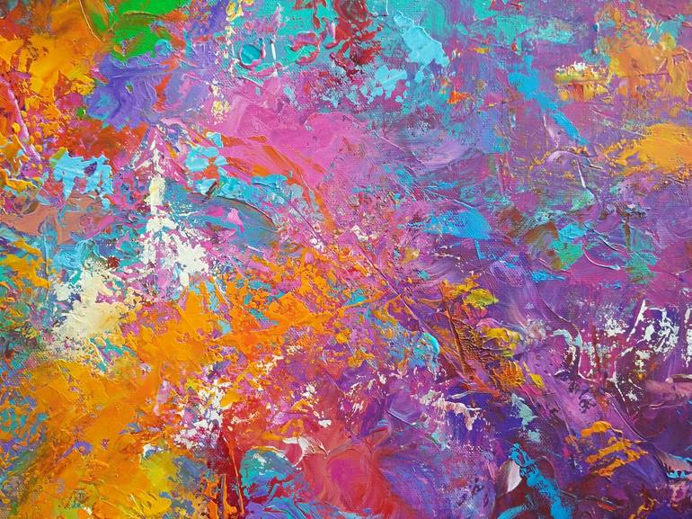 Original Fine Art Abstract Painting by Andrey Visokinsky