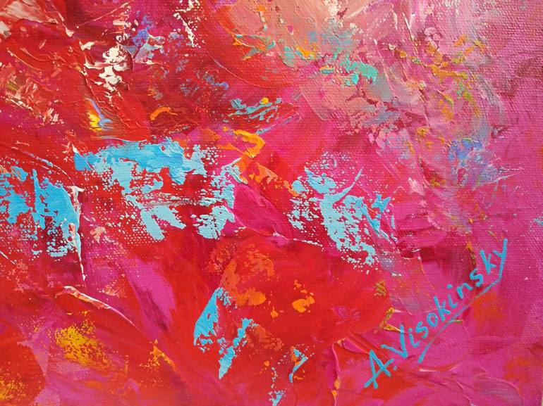 Original Fine Art Abstract Painting by Andrey Visokinsky