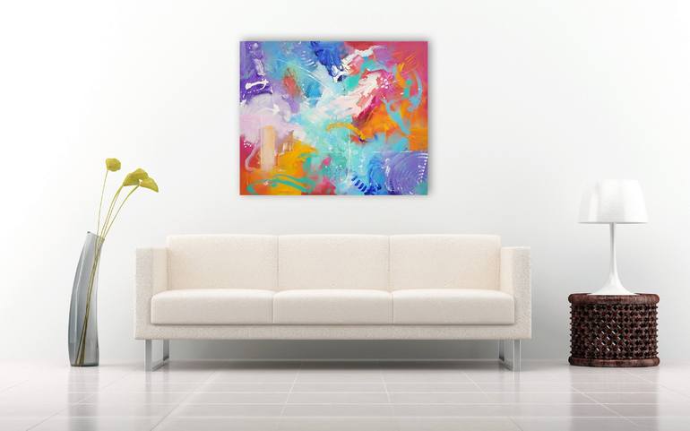 Original Fine Art Abstract Painting by Andrey Visokinsky