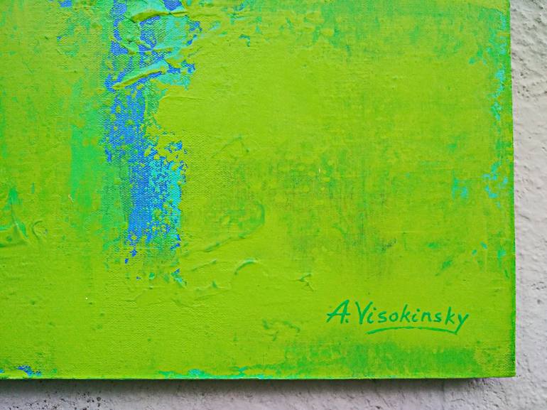 Original Fine Art Abstract Painting by Andrey Visokinsky