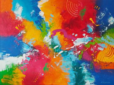 Original Abstract Painting by Andrey Visokinsky