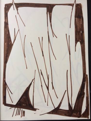 Original Abstract Drawings by Nick Clitheroe NALC