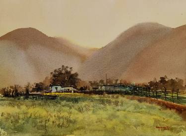 Print of Fine Art Landscape Paintings by SAURABH KUMAR PRAMANIK