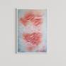 Painting framed with floating frame - white wood