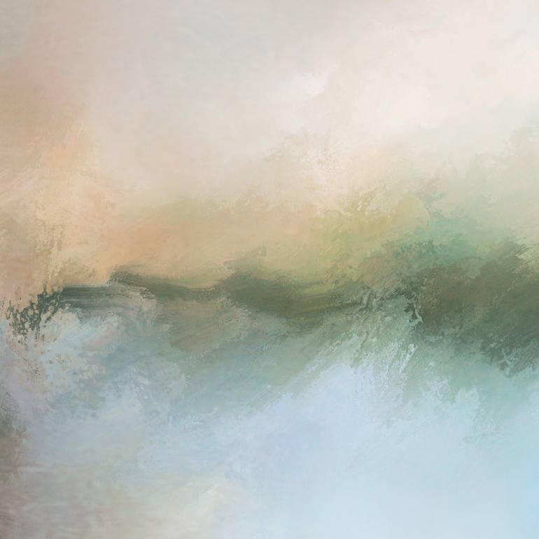 Original Abstract Landscape Mixed Media by Francesca Borgo