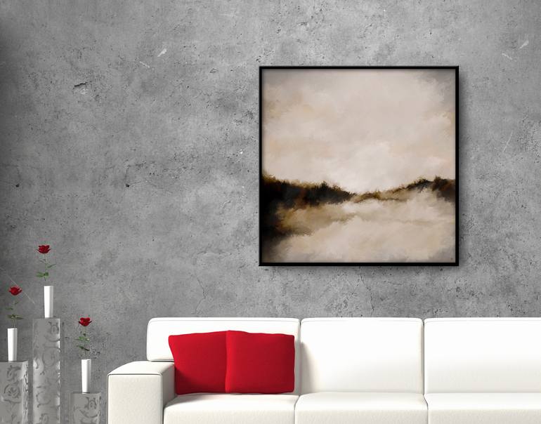 Original Abstract Landscape Mixed Media by Francesca Borgo