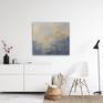 This ethereal and elegant painting of a sky blue cloudscape is full of lightness and peaceful feelings. It gives a modern and classy look to any room in your home, a bright and sophisticated interior decor idea.  

The original artwork on wrapped canvas, is made with acrylic colors, gesso, resins mixed with sands.
Being richly textured, it gives the viewer both a visual and a tactile experience. Size: 31.5x35.4x0.7" (80x90x1.8cm). 

It's signed on the back by the author and ready to hang.