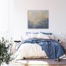 This ethereal and elegant painting of a sky blue cloudscape is full of lightness and peaceful feelings. It gives a modern and classy look to any room in your home, a bright and sophisticated interior decor idea.  

The original artwork on wrapped canvas, is made with acrylic colors, gesso, resins mixed with sands.
Being richly textured, it gives the viewer both a visual and a tactile experience. Size: 31.5x35.4x0.7" (80x90x1.8cm). 

It's signed on the back by the author and ready to hang.