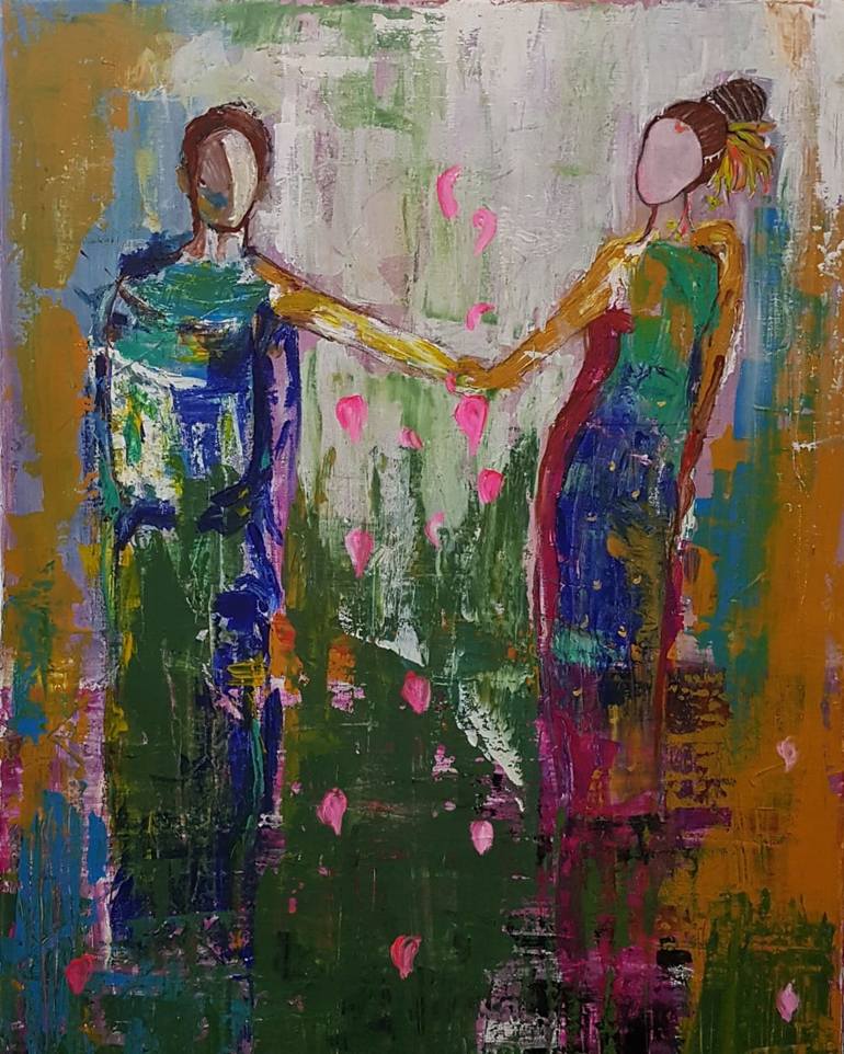 with you Painting by Sapna Jain | Saatchi Art