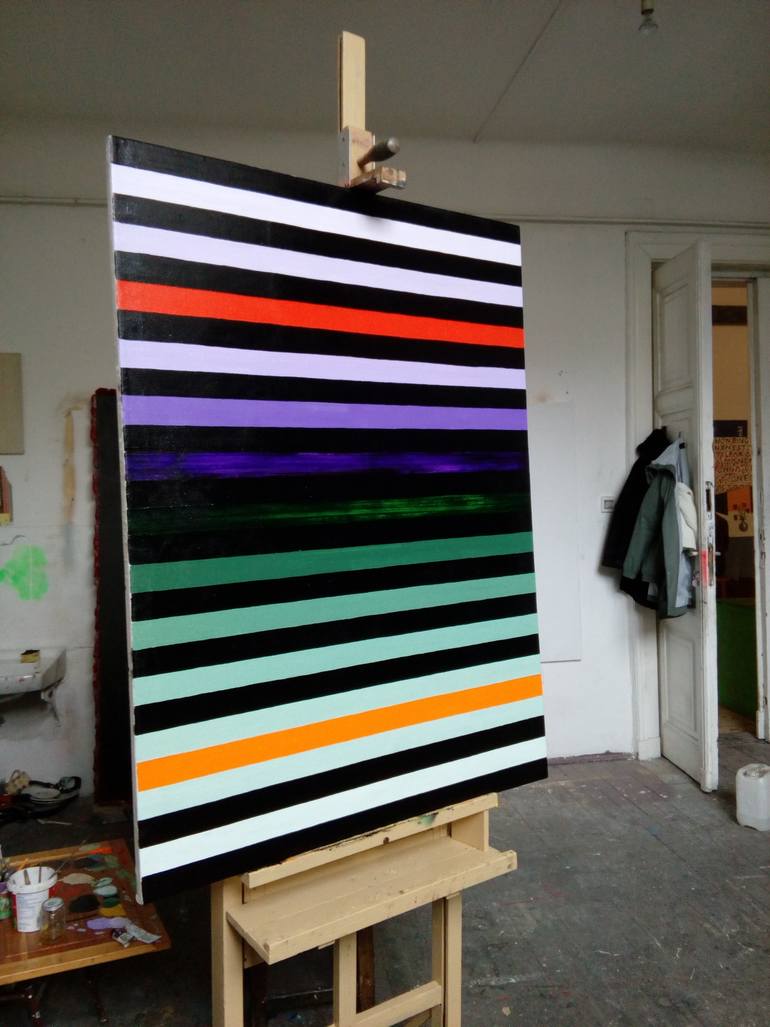 Original Conceptual Abstract Painting by Julia Frenyo