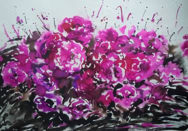 Original Expressionism Floral Paintings by Nataliia Zhuravlova