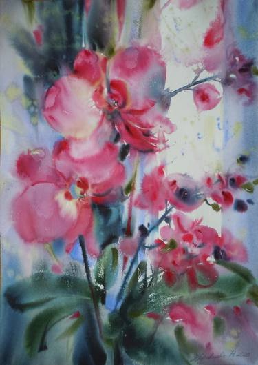 Print of Fine Art Botanic Paintings by Nataliia Zhuravlova