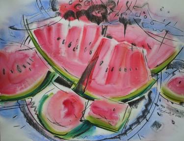 Print of Food Paintings by Nataliia Zhuravlova