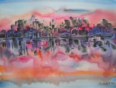 Print of Fine Art Cities Paintings by Nataliia Zhuravlova