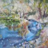 Blue lake. by Nataliia Zhuravlova