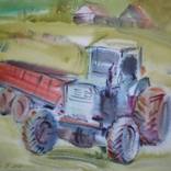 Tractor Vasily from Ukraine. by Nataliia Zhuravlova