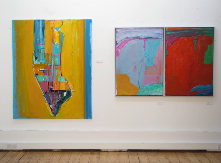 Original Conceptual Cities Painting by Ashley Hanson