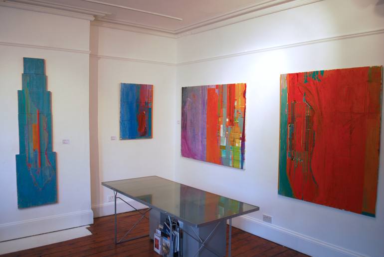 Original Conceptual Cities Painting by Ashley Hanson