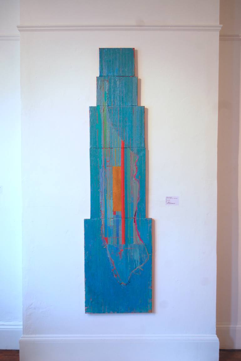 Original Conceptual Cities Painting by Ashley Hanson