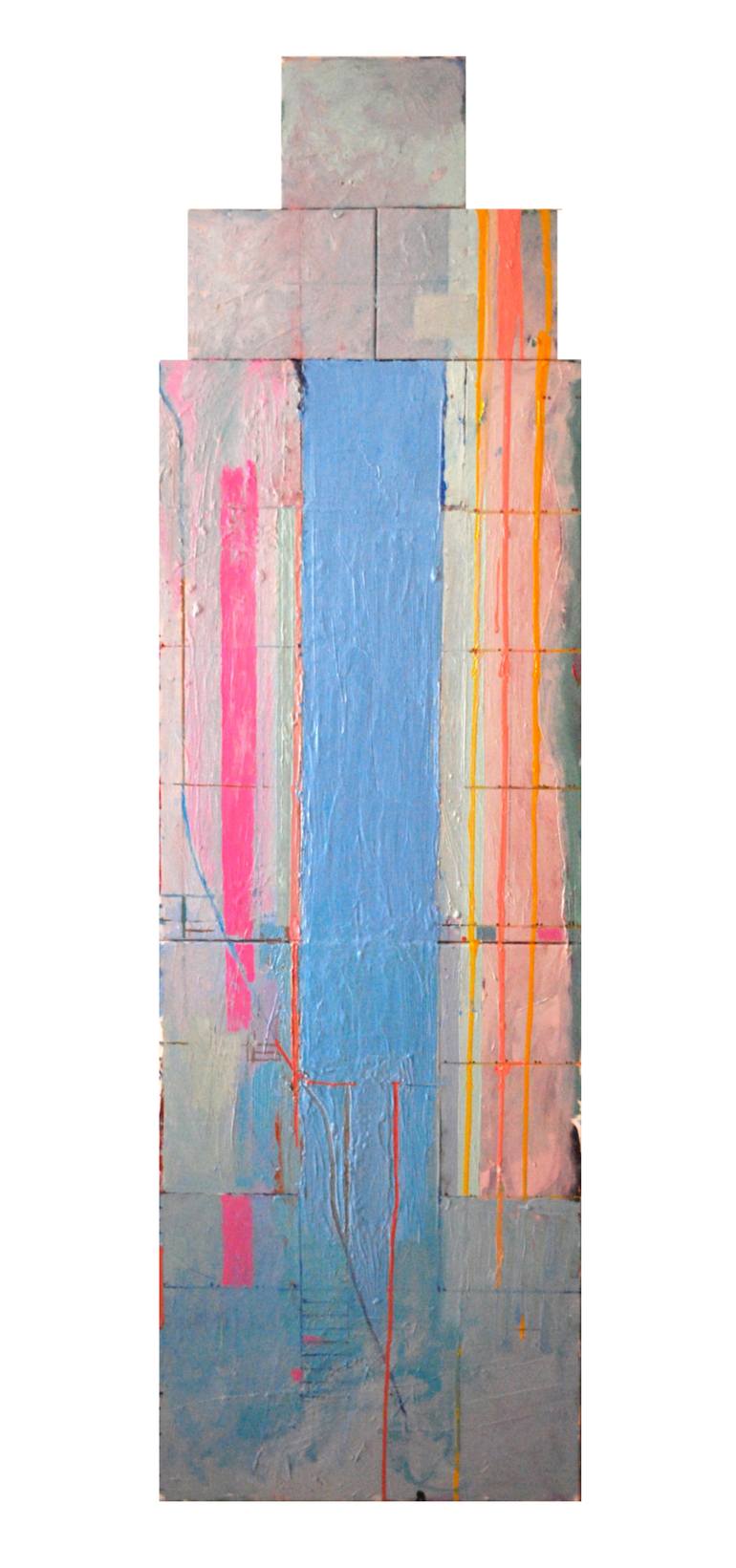 Original Abstract Cities Painting by Ashley Hanson