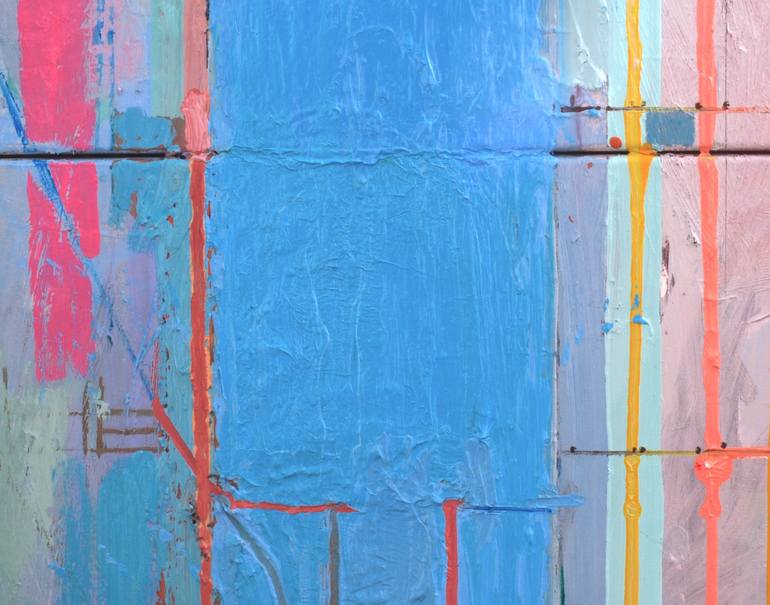 Original Abstract Cities Painting by Ashley Hanson