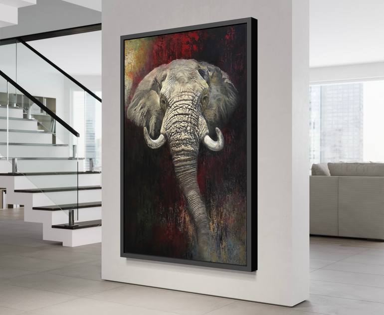 Original Modernism Animal Painting by Paul Hardern