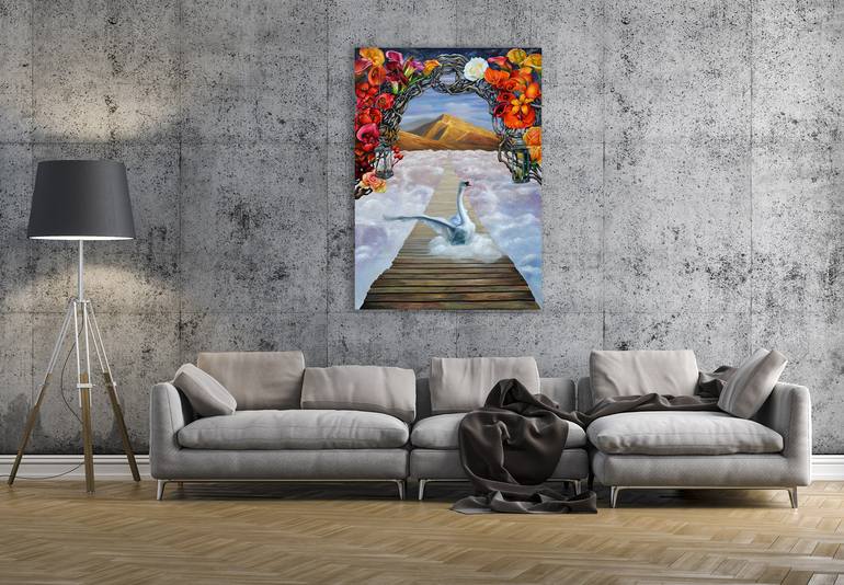 Original Surrealism Fantasy Painting by Agnieszka Osak