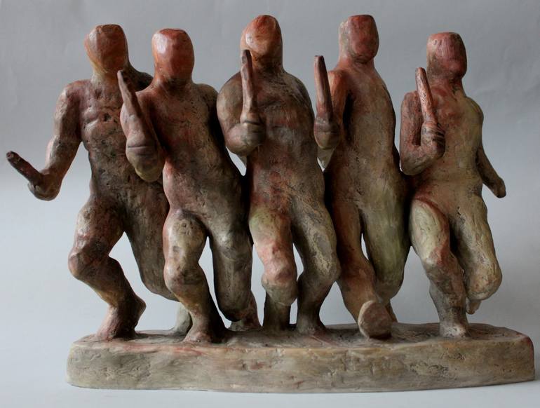 Original Figurative Political Sculpture by Amanda Ward