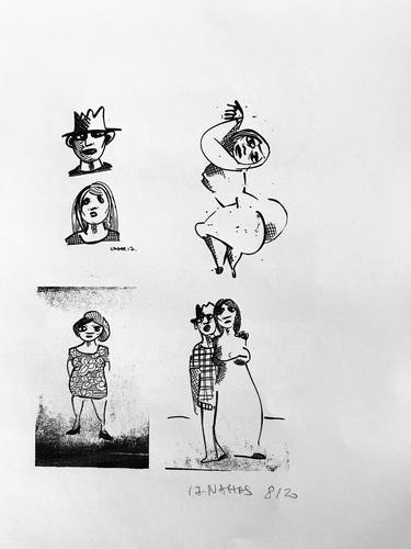 Print of Cartoon Printmaking by Jean-Marc Nahas