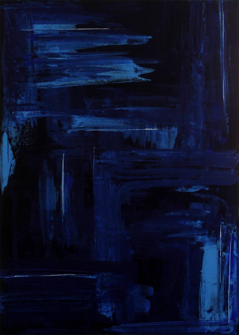 Dark Blue Painting by Andrey Khlimankov | Saatchi Art