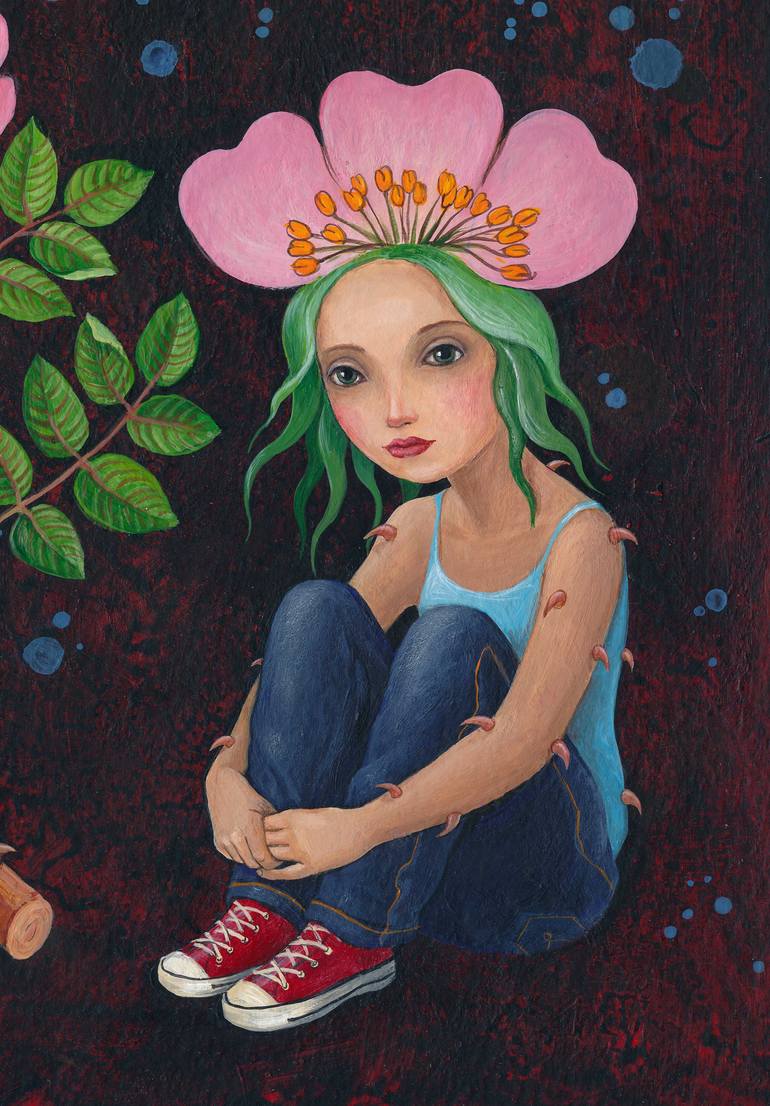 Original Figurative Botanic Painting by Margarita Wolff