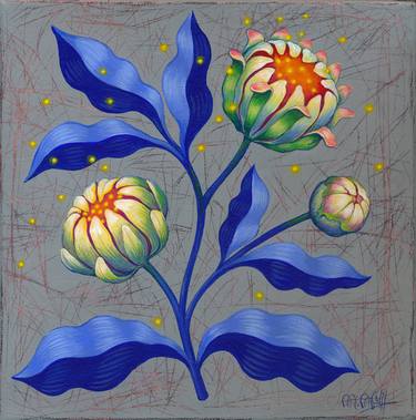 Print of Figurative Floral Paintings by Rita Wolff