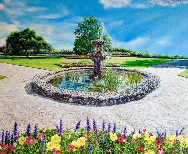 Original Realism Landscape Painting by Michel Rossi