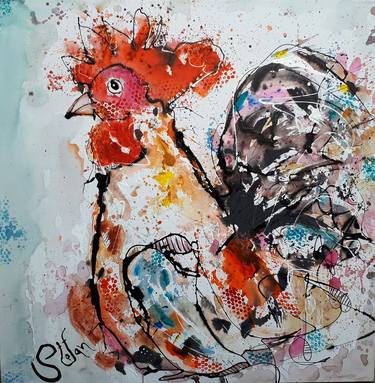 Print of Expressionism Animal Paintings by Stefan DIMOVSKI