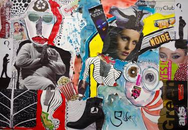 Print of Expressionism Pop Culture/Celebrity Collage by Stefan DIMOVSKI