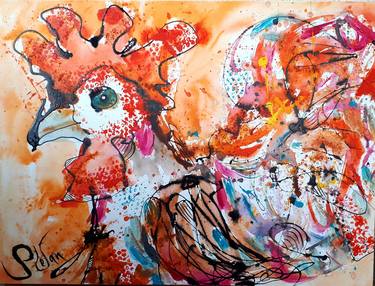 Print of Expressionism Animal Paintings by Stefan DIMOVSKI