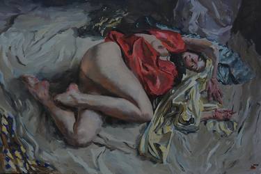 Original Nude Painting by Alexander Kurinenko