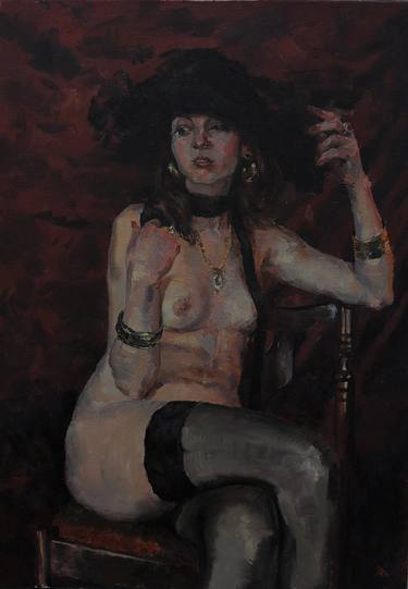 Original Nude Painting by Alexander Kurinenko